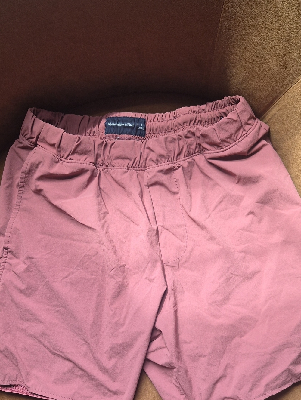 Abercrombie & Fitch Dusty Rose Pull-On Athletic Shorts